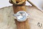 Preview: Ring aus Silber mit Feingold und Brillant